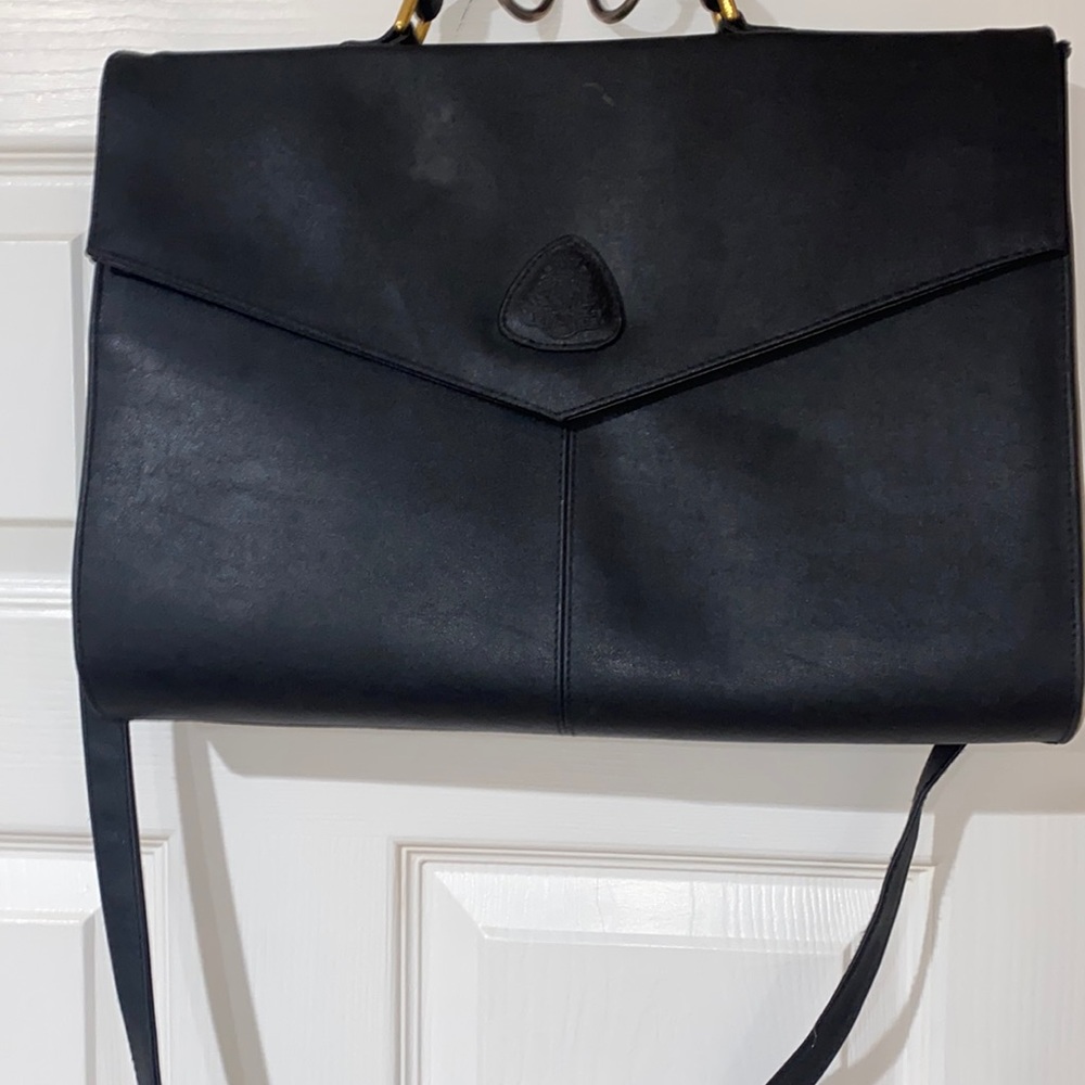 Tandem black leather women carry in bag